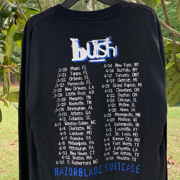 Vintage | Shirts | Vintage 9s Bush Razorblade Suitcase Tour 